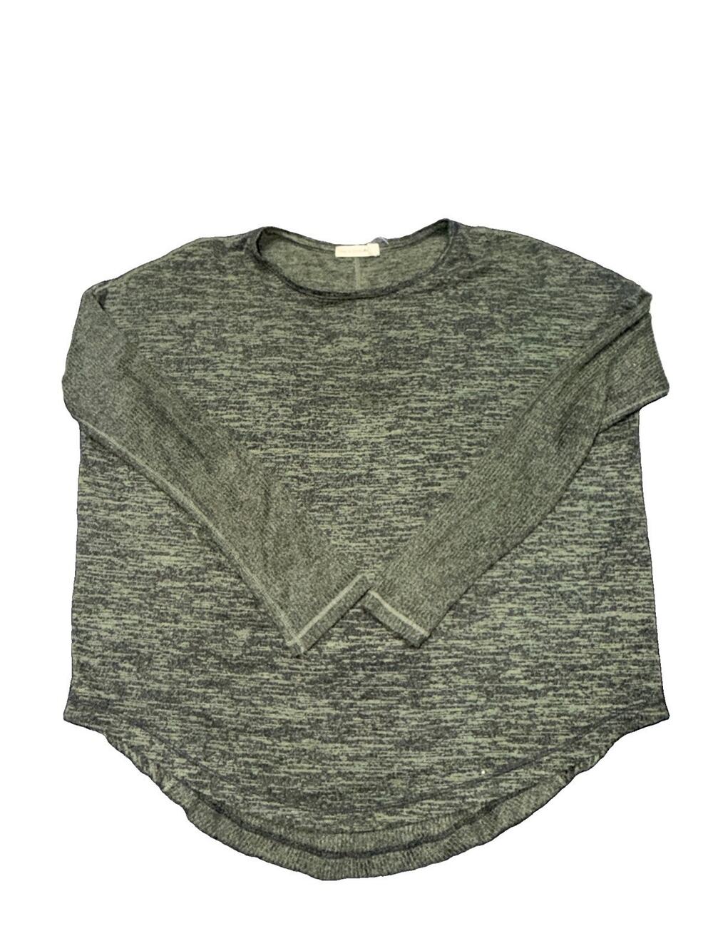 Rag & Bone Long Sleeve Drop Hem Top Women's Small Green Long Sleeve (AM24)